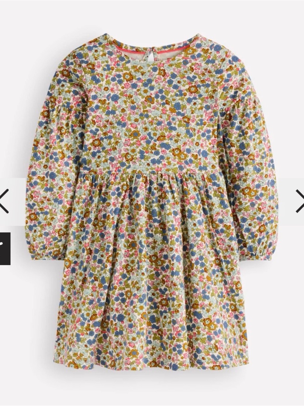 Mini Boden Madeline Blouson long Sleeve Dress NWT